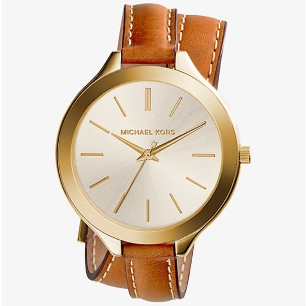 MICHAEL KORS Slim Runway Double-Wrap Watch